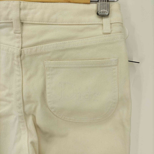クリスチャンディオール Christian Dior ステッチロゴ クロップド デニムパンツ レディース F:34 I:38 USA:2
