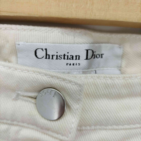 クリスチャンディオール Christian Dior ステッチロゴ クロップド デニムパンツ レディース F:34 I:38 USA:2