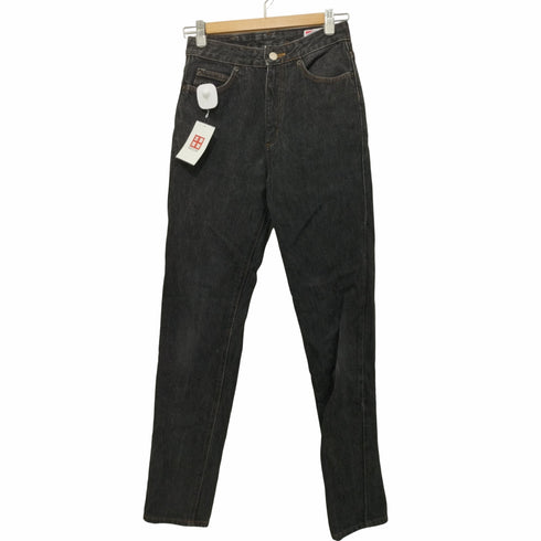 ラングラー Wrangler 90~2000s 先染めブラックデニム 内股シングル レディース 28