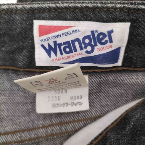 ラングラー Wrangler 90~2000s 先染めブラックデニム 内股シングル レディース 28
