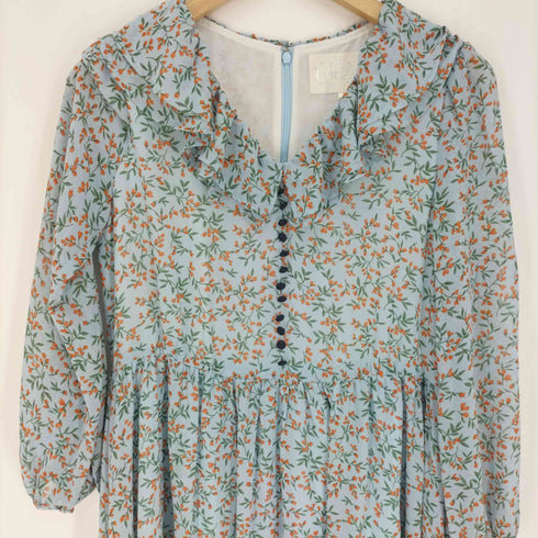 チェスティ Chesty 20SS 小花柄 フリルシフォンワンピース レディース JPN:0