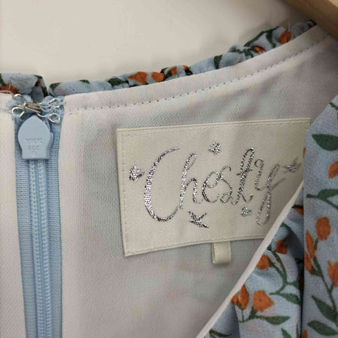 チェスティ Chesty 20SS 小花柄 フリルシフォンワンピース レディース JPN:0