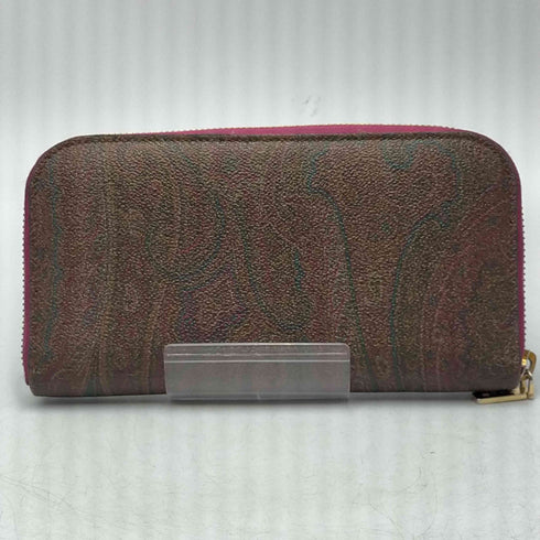 エトロ ETRO ペイズリー柄 ラウンドジップ ロング ウォレット 長財布 レディース