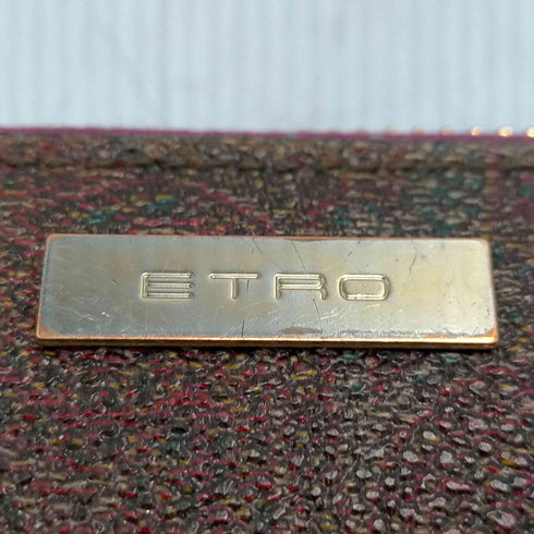 エトロ ETRO ペイズリー柄 ラウンドジップ ロング ウォレット 長財布 レディース