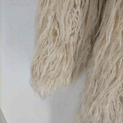 ルームサンマルロクコンテンポラリー room306 CONTEMPORARY Volume Long Fur Coat コート ノーカラー ロング アウター M アイボリー レディース JPN:M