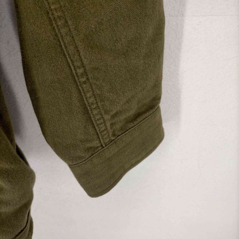 マカフィー MACPHEE ジャケット ジップアップ 薄手 リネン混 36 カーキ レディース 36