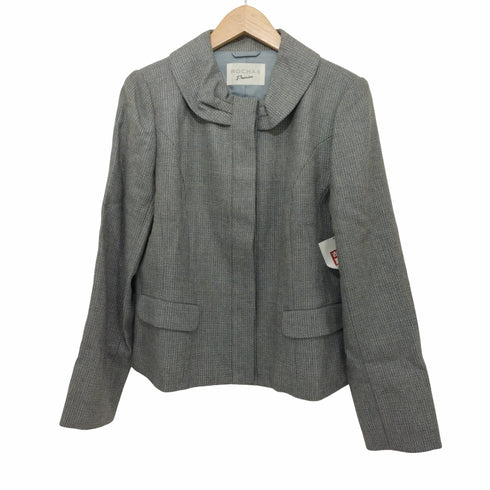 フルギ Rochas 比翼ボタン 丸襟ジャケット レディース 13