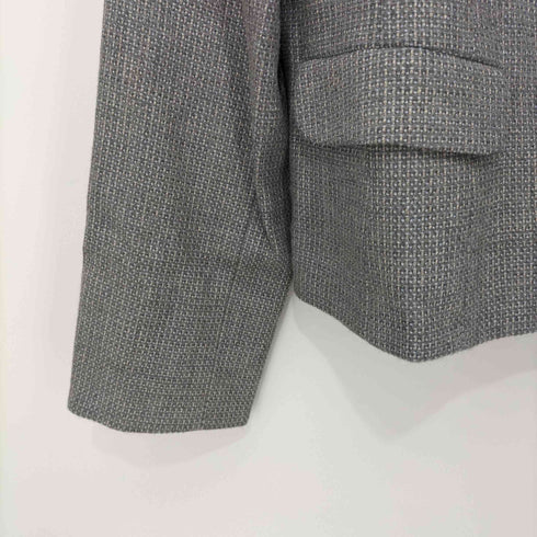 フルギ Rochas 比翼ボタン 丸襟ジャケット レディース 13