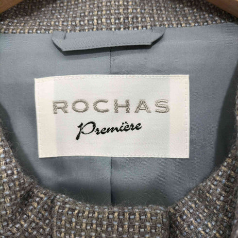 フルギ Rochas 比翼ボタン 丸襟ジャケット レディース 13