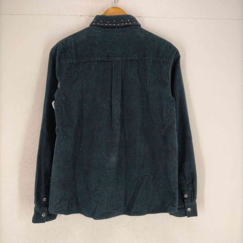 ポールアンドジョーシスター PAUL&JOE SISTER ビジューコーデュロイ 長袖シャツ 長袖 1 黒 茶 ブラック ブラウン レディース JPN:1