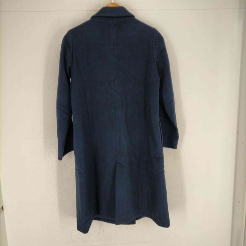ロッソアーバンリサーチ ROSSO URBAN RESEARCH ダブルコート アウター ステンカラー ロング ウール カシミヤ混 M 紺 ネイビー レディース JPN:M