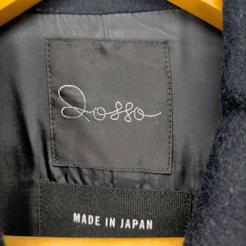 ロッソアーバンリサーチ ROSSO URBAN RESEARCH ダブルコート アウター ステンカラー ロング ウール カシミヤ混 M 紺 ネイビー レディース JPN:M