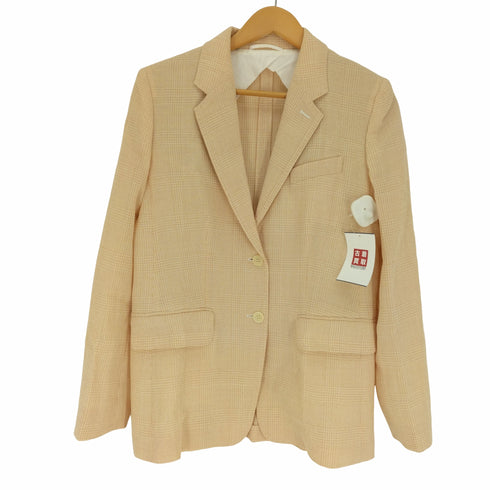 マックスマーラ MAX MARA ライトウール チェック 2B テーラードジャケット レディース JPN:42