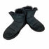 アグ UGG ミニベイリーボタン ブリング ショートムートンブーツ ボア USA6 23.0cm 黒 ブラック レディース JPN:23