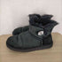 アグ UGG ミニベイリーボタン ブリング ショートムートンブーツ ボア USA6 23.0cm 黒 ブラック レディース JPN:23