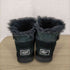 アグ UGG ミニベイリーボタン ブリング ショートムートンブーツ ボア USA6 23.0cm 黒 ブラック レディース JPN:23