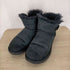 アグ UGG ミニベイリーボタン ブリング ショートムートンブーツ ボア USA6 23.0cm 黒 ブラック レディース JPN:23