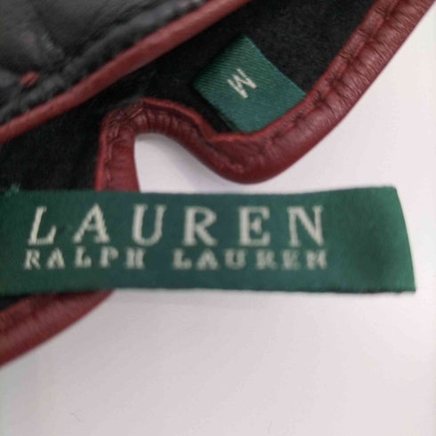 ローレンラルフローレン LAUREN RALPH LAUREN レザー手袋 レディース M