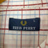 フレッドペリー FRED PERRY ロゴ刺繍 s/s シャツ メンズ import:L