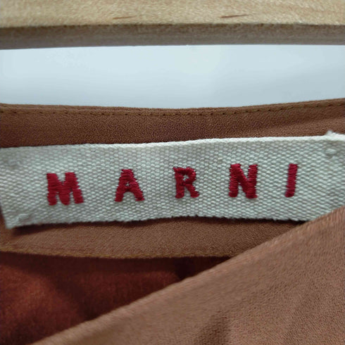 マルニ MARNI サテンスカート ひざ丈 Aライン レディース 38