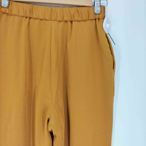 クラネ CLANE 21AW THICK SATIN ONE TUCK PANTS スイックサテンワンタックパンツ レディース JPN:2