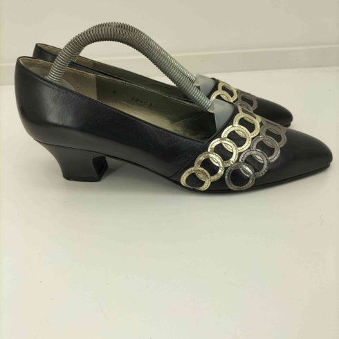 クリスチャンディオール Christian Dior ショートヒールリングチャームパンプス レディース 6