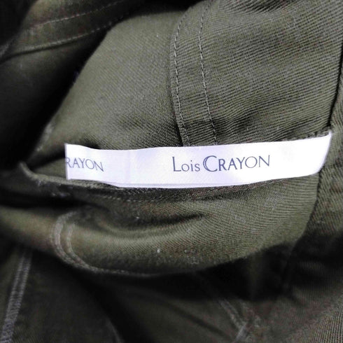 ロイスクレヨン Lois CRAYON チュールコンビ スカート フレア 異素材切替 イレギュラーヘム ロング レディース M