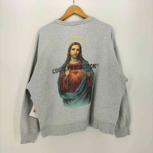 クーディプロダクション cootie productions Print Crewneck Sweatshirt (JESUS) メンズ