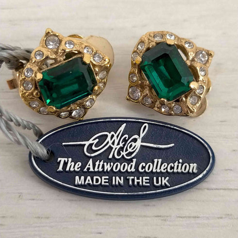エーアンドエス A&S the attwood collection 石付き イヤリング レディース
