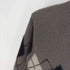 バーバリー BURBERRY シルク モヘヤ 混 ウール アーガイル Vネック ニット メンズ import:XS
