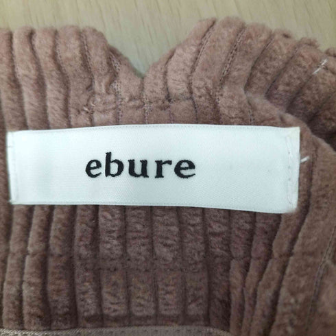 エブール ebure ワイド コーデュロイ パンツ レディース JPN:38