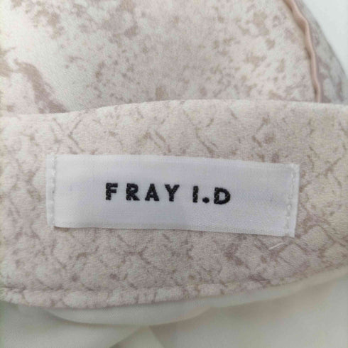 フレイアイディー FRAY I.D 21SS サイドラインプリントナロースカート レディース 0