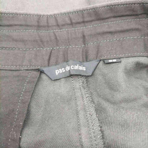 パドカレ pas de calais リネン混 イージーワイドパンツ レディース 36