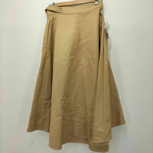 ドゥロワー Drawer 18AW ヘムライン ラップ フレアスカート レディース 38