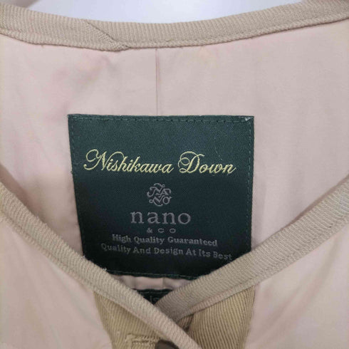 ナノアンドコー NANO&CO ヘチマキルトタダウンジャケット レディース 38