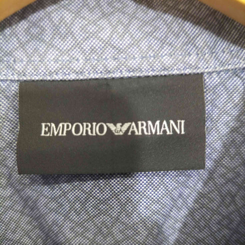 エンポリオアルマーニ EMPORIO ARMANI 幾何学模様長袖シャツ メンズ M