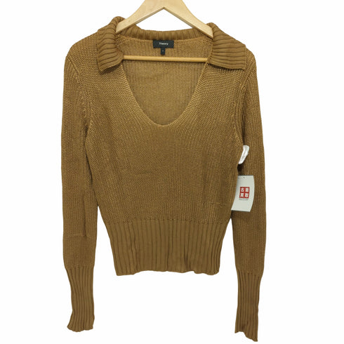 セオリー theory 19SS 青山本店 ROVING VISCOSE/BACK COLLAR VNECK レディース S