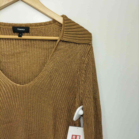 セオリー theory 19SS 青山本店 ROVING VISCOSE/BACK COLLAR VNECK レディース S