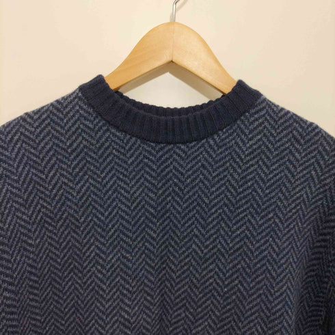 ロッソアーバンリサーチ ROSSO URBAN RESEARCH 22AW ヘリンボーン柄クルーネックニット メンズ S