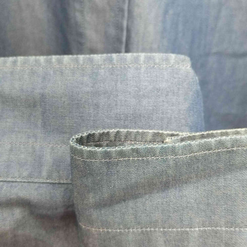 アレキサンダーマックイーン Alexander McQueen フロントロゴデニム長袖シャツ メンズ 44