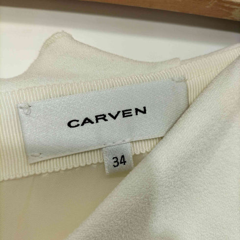 カルヴェン CARVEN ウエストフリルひざ下スカート レディース 34
