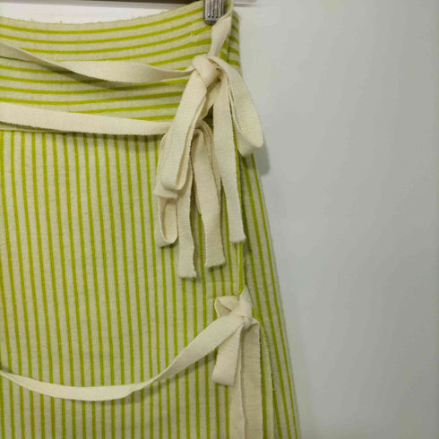 タン TAN 19AW STRIPES WRAP SKIRT ラップスカート レディース F