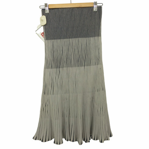 ランバンオンブルー LANVIN en Bleu プリーツニットスカート レディース 38
