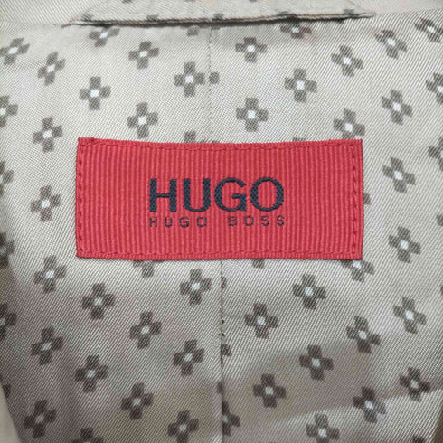 ヒューゴボス HUGO BOSS ダブルブレストタイトトレンチコート 裏地総柄 レディース 36