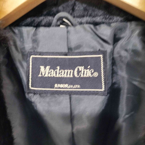 マダムシック madam chic ショールカラーコート ベロア ラビットファー レディース 15