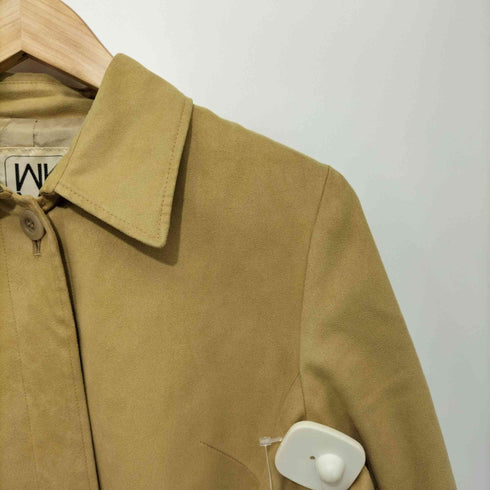 ミッシェルクラン MICHEL KLEIN 比翼ボタン スエードコート レディース 38