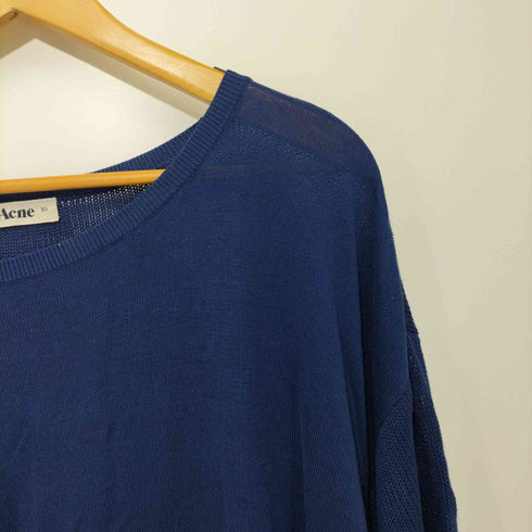 アクネ Acne クルーネック半袖ニット レディース XS