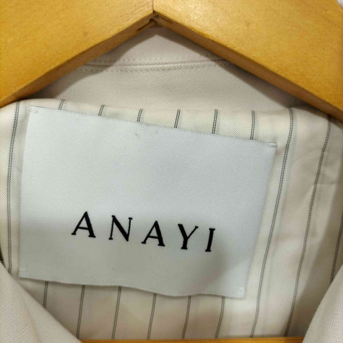 アナイ ANAYI 裏地ストライプステンカラーコート レディース 36
