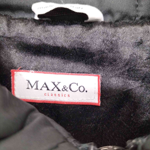 マックスアンドコー MAX & CO. ジップアップキルティング中綿ジャケット レディース