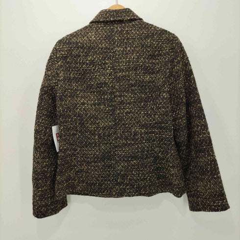 ジャンニロジュディチェ gianni lo giudice アンゴラ混 ツイードジャケット レディース 40